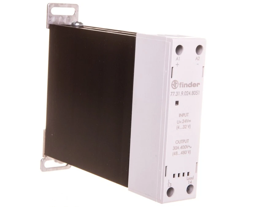 Modułowy przekaźnik SSR na szynę DIN 1Z 30A 60‑440V AC, załączanie natychmiastowe, sterowanie 24V DC 77.31.9.024.8051 - obrazek 1