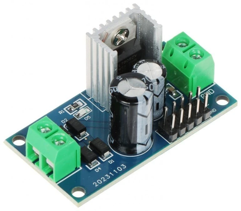 Moduł zasilacza 6V DC/300mA PZD‑L7806 - obrazek 1