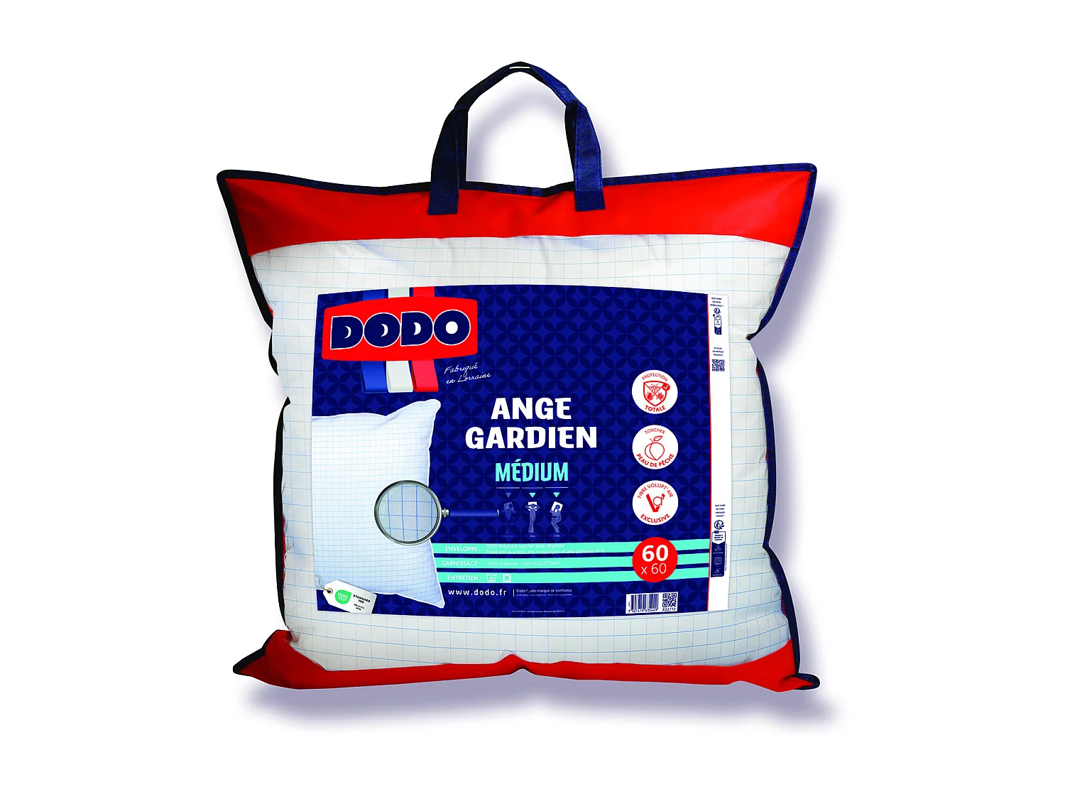 Mała poduszka DODO – Pełna ochrona przez roztoczami – wym.: 60 × 60 cm – ANGE GARDIEN 697759