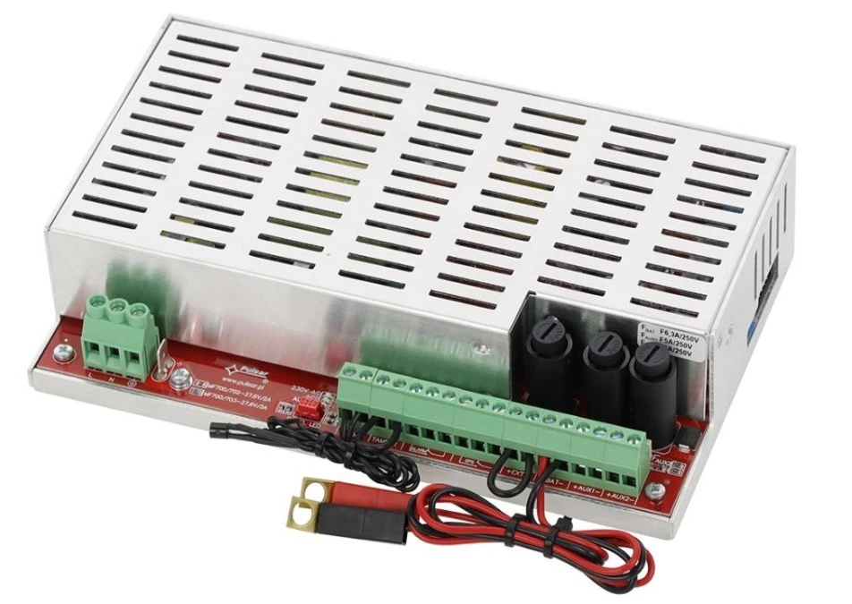 Moduł zasilacza do systemów przeciwpożarowych EN54M‑3A7‑17 27,6V/3A/2×7‑17Ah - obrazek 1