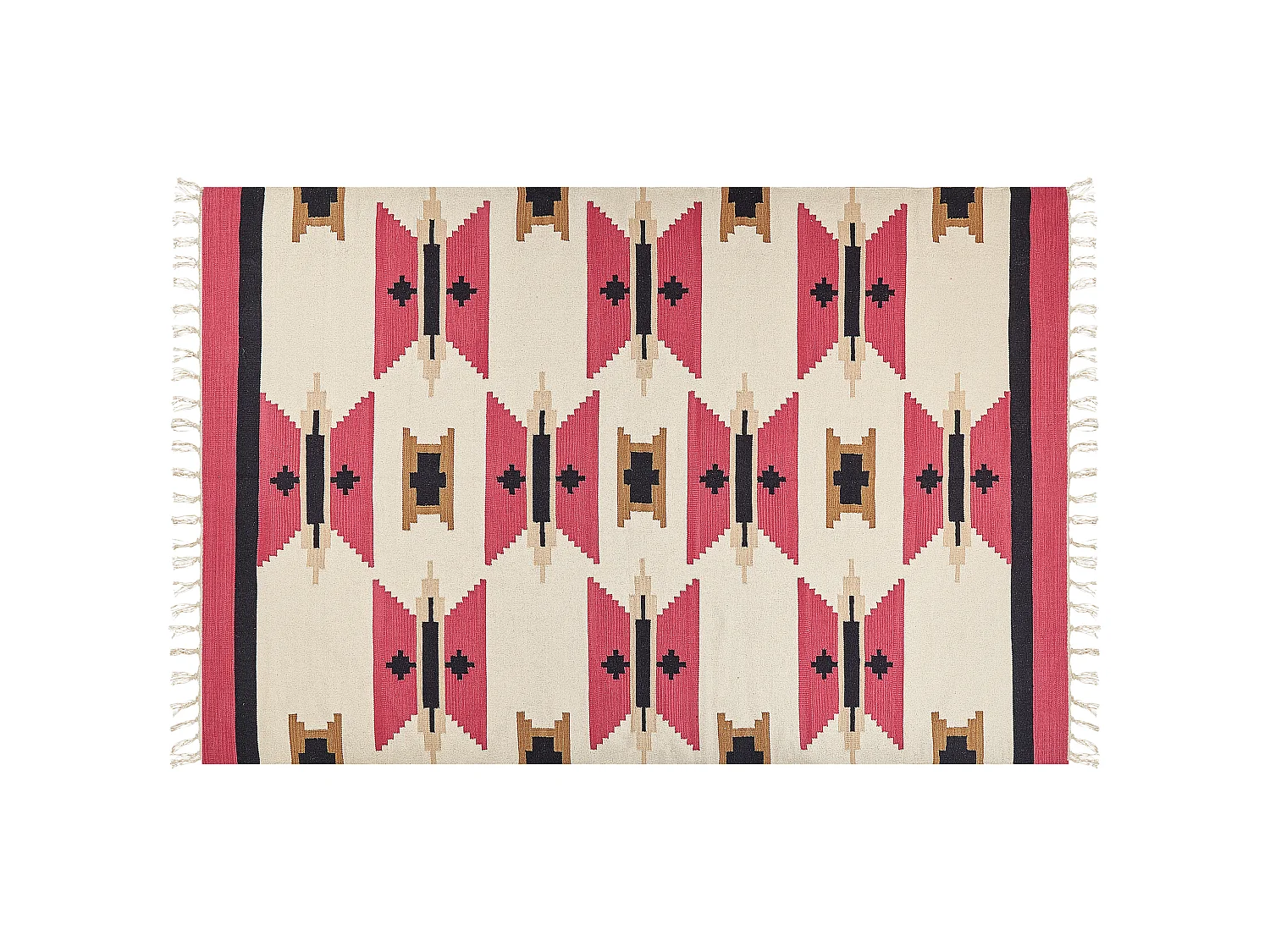 Dywan bawełniany kilim 200 x 300 cm wielokolorowy GARNI 1334661 - obrazek 1