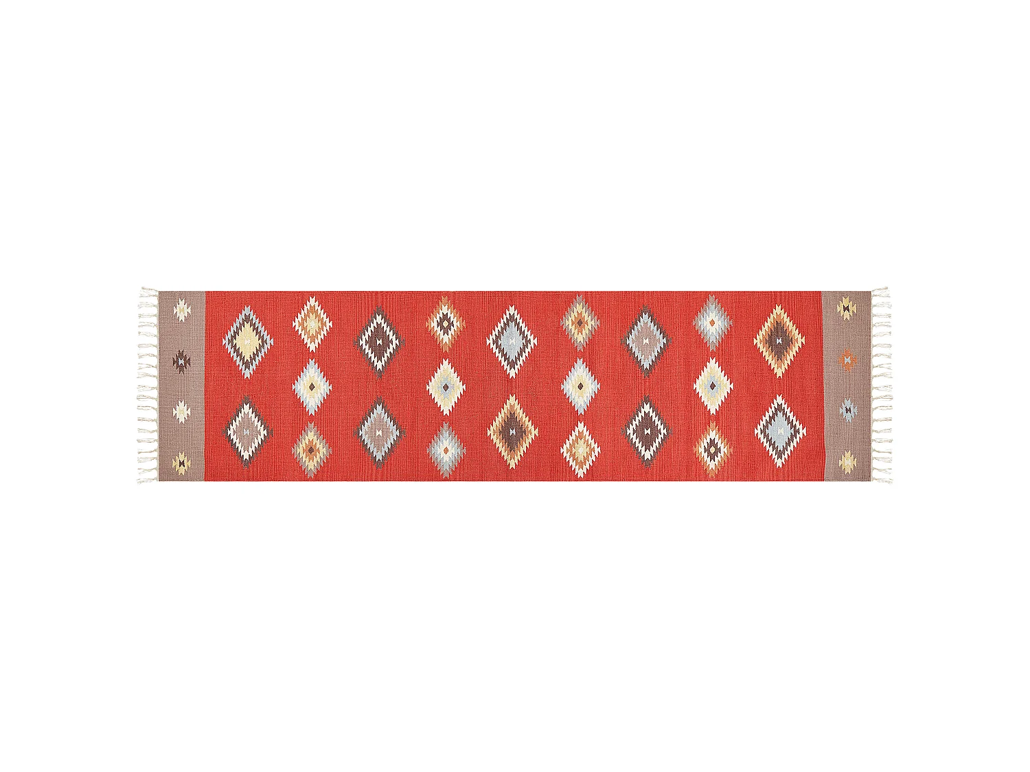 Dywan bawełniany kilim 80 x 300 cm wielokolorowy LORUT 1371257 - obrazek 1