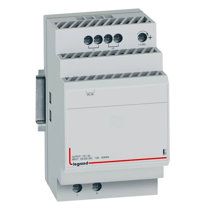Modułowy jednofazowy zasilacz impulsowy Klasa ochronności II 100‑240 V AC / DC 12V ‑ 54W 146712 - obrazek 1