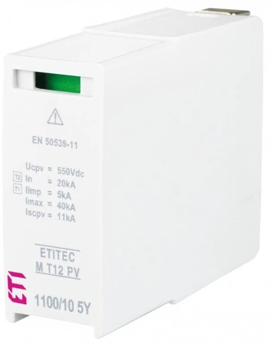 Moduł wymienny ogranicznika przepięć PV typ T1+T2 (B+C) MOD. M T12 PV 550/5 10Y M 002440677