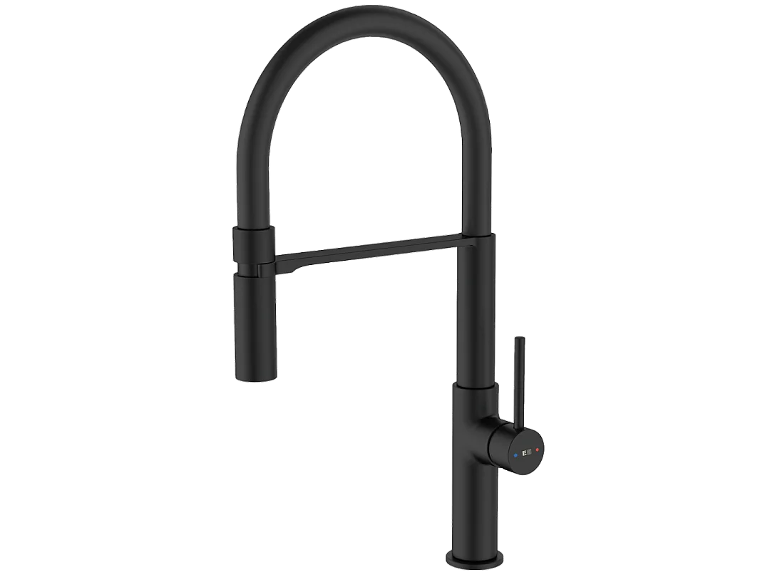 Magneto Bateria zlewozmywakowa z główką prysznicową czarny – Essebagno 1402671