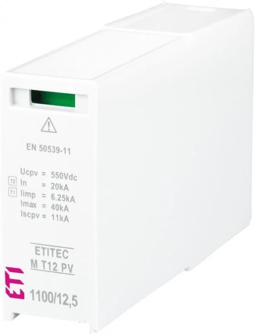 Moduł wymienny ogranicznika przepięć PV typ T1+T2 (B+C) MOD. M T12 PV 550/12,5 M 002440519
