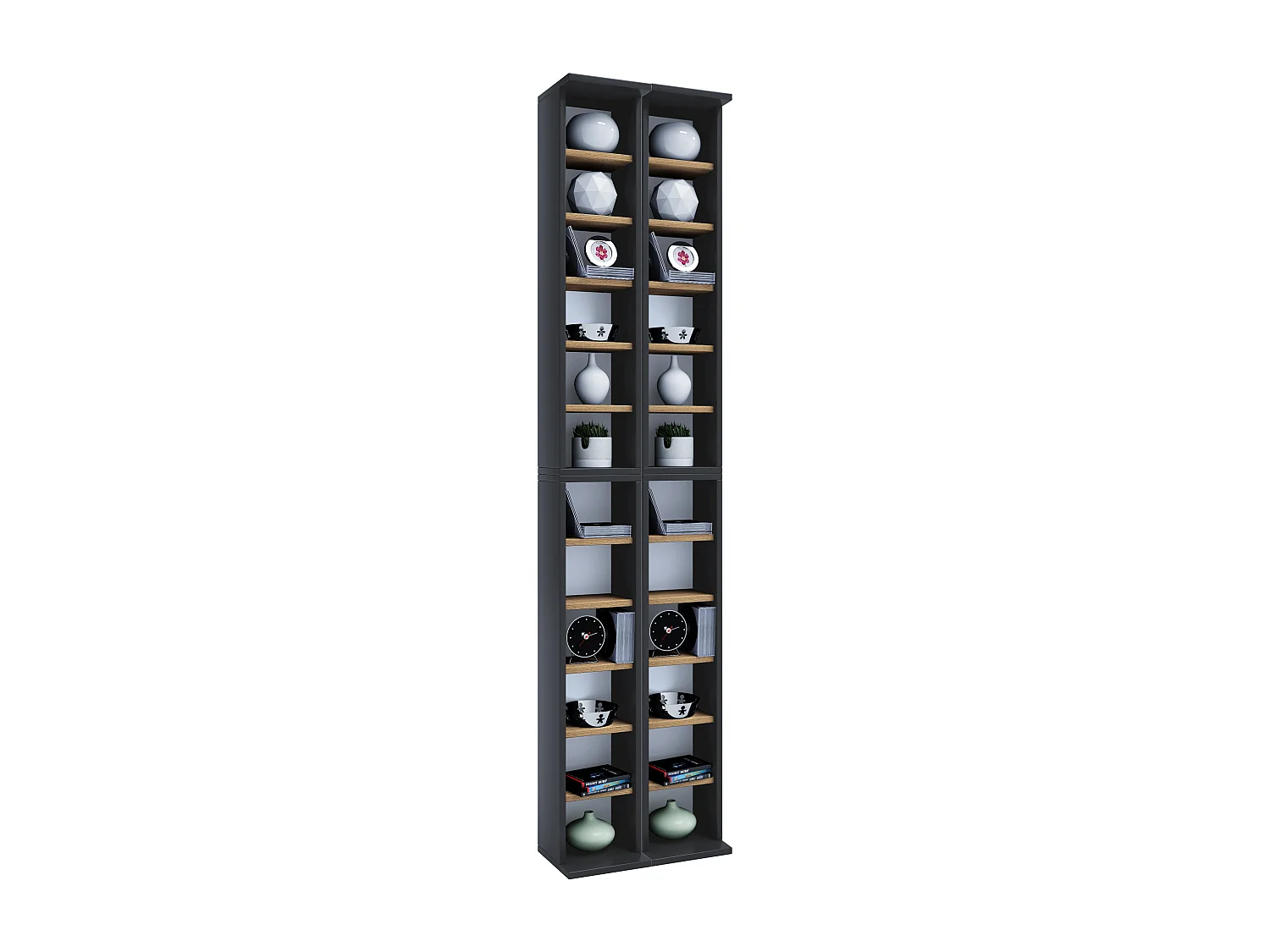 Drewno CD DVD Stand Shelf Cabinet Almera 1967115 - obrazek 1
