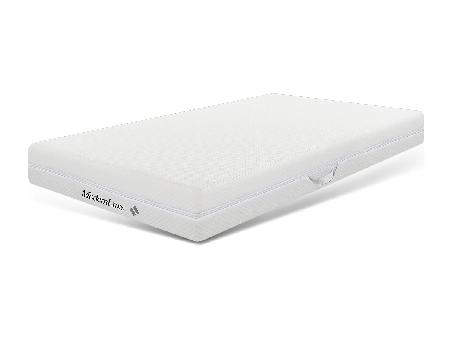 Materac 90×200 cm pianka gr. 20 cm – twardość H3&H2 – włókna do prania – Biały 3096644