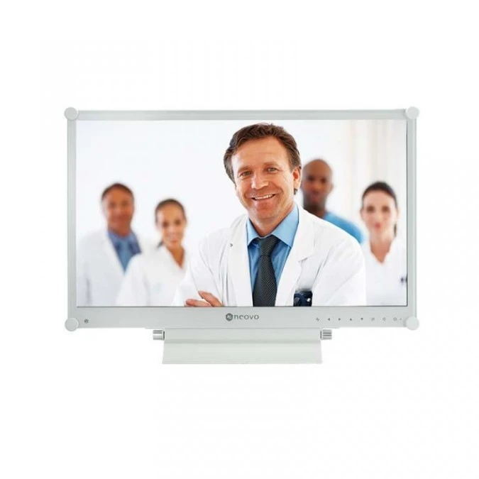 Monitor medyczny/stomatologiczny LED 24” Full HD w metalowej obudowie, ze hartowanym szkłem optycznym MX‑24 - obrazek 1