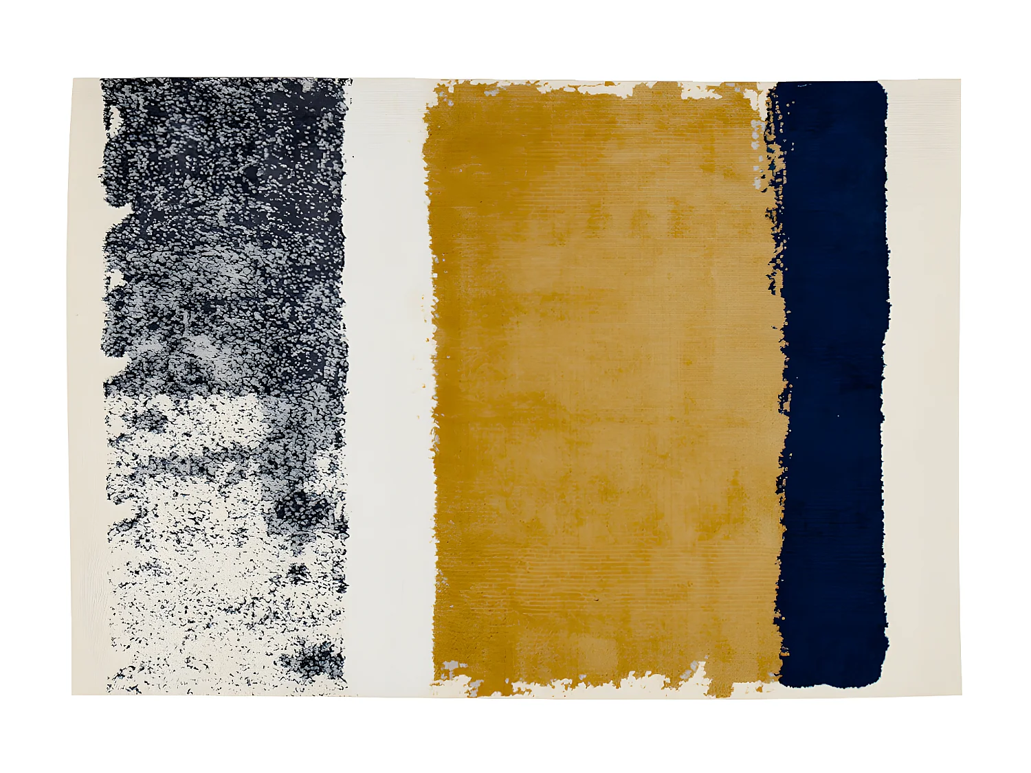 Dywan CAMDEN - 160x230 cm - musztardowy, granatowy, szary 105189 - obrazek 1