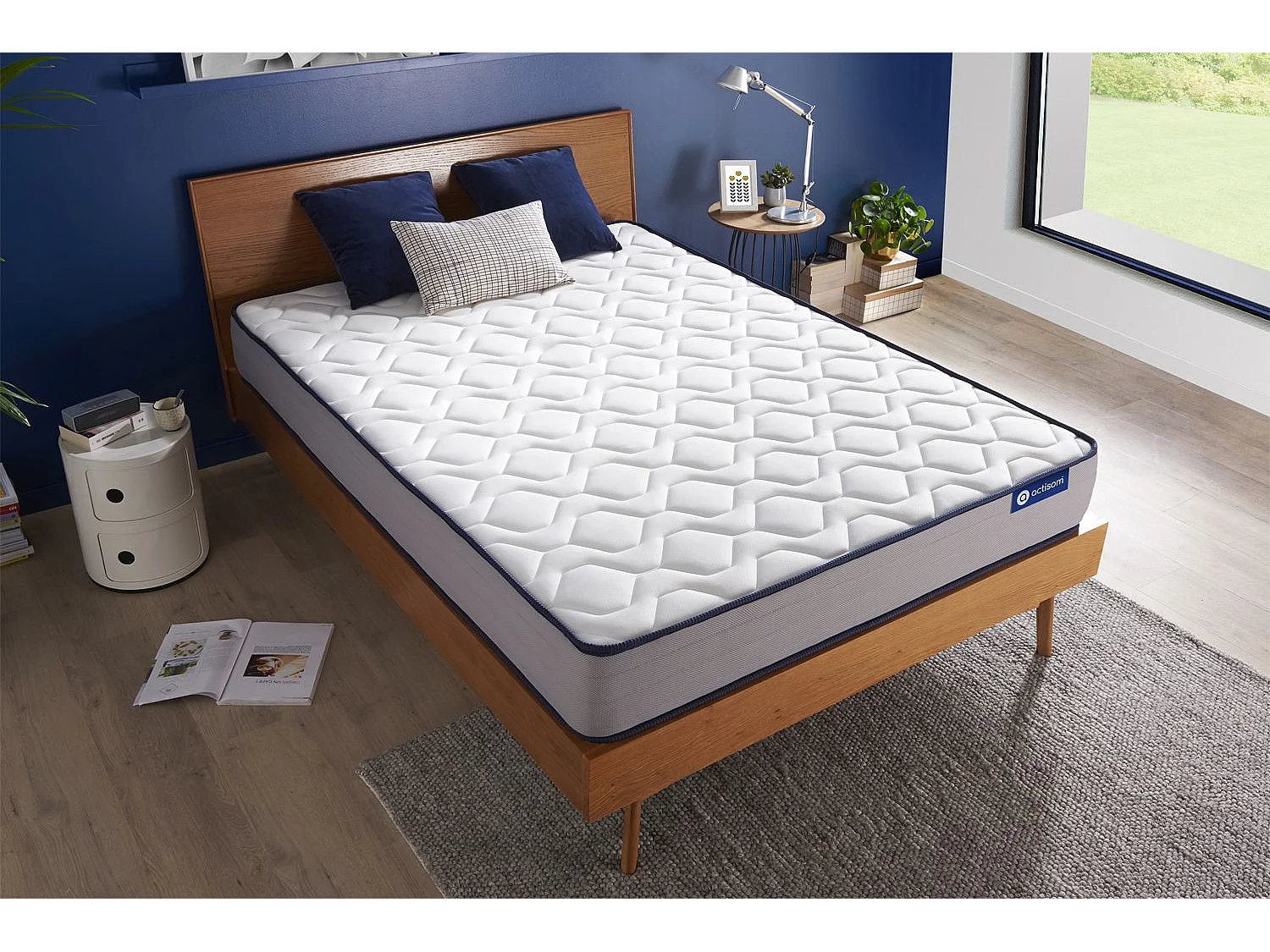 Materac Actiflex form 90x210cm, Grubosc : 22 cm, sprezyny kieszeniowe i pianka z pamiecia ksztaltu, Wysoki, 5 stref komfortu 3500099 - obrazek 1