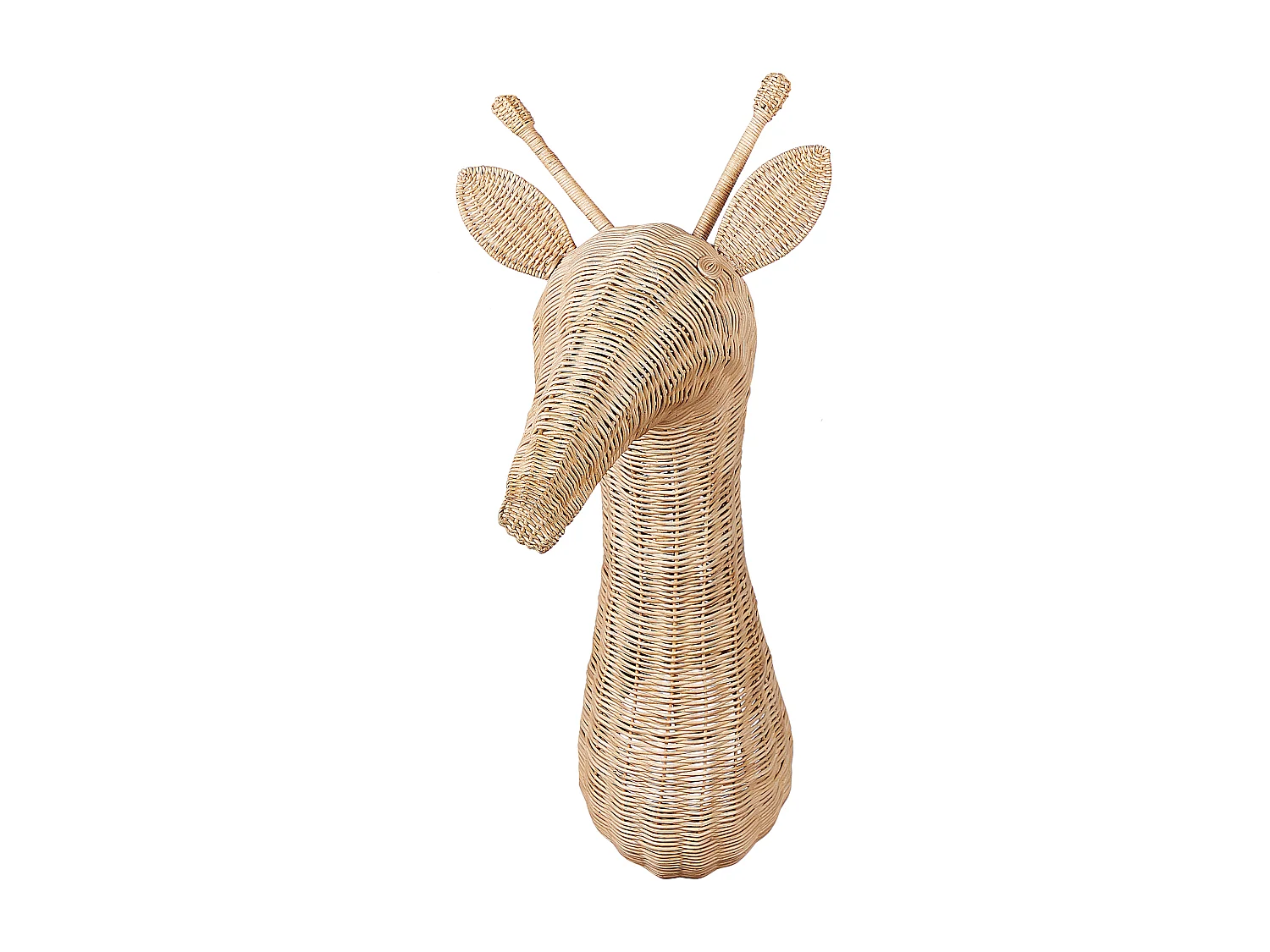 Dekoracja ścienna Żyrafa BANANEC Rattan 83 cm Naturalny 3687899 - obrazek 1