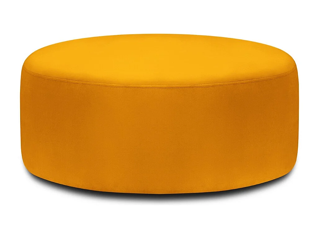 CXL by Christian Lacroix - Puf obrotowy, "Adam" welur, żółty - 80x80x36cm 3740266 - obrazek 1