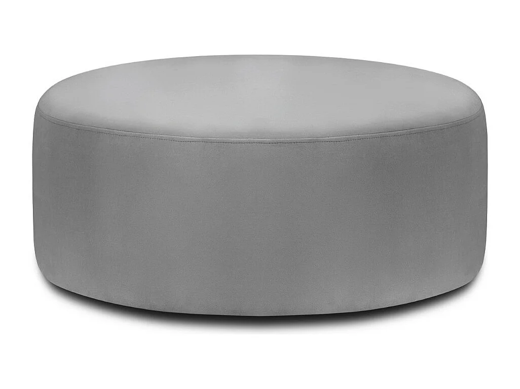 CXL by Christian Lacroix - Puf obrotowy, "Adam" welur, szary - 80x80x36cm 3740275 - obrazek 1