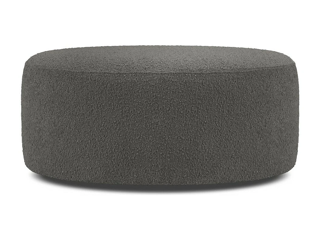 CXL by Christian Lacroix - Puf obrotowy, "Adam" boucle, szary ciemny - 80x80x36cm 3740277 - obrazek 1