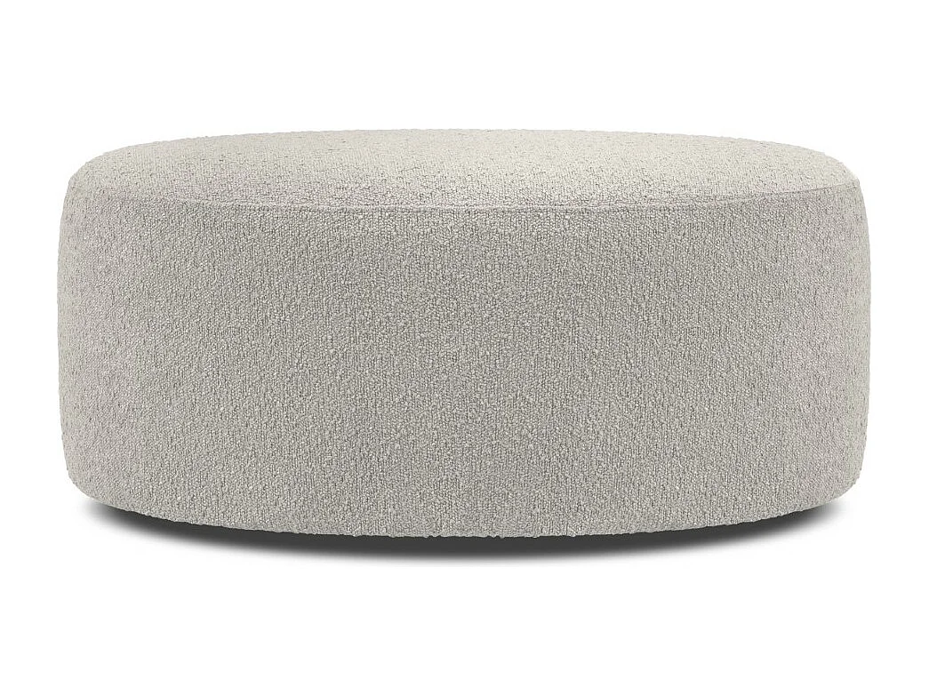CXL by Christian Lacroix - Puf obrotowy, "Adam" boucle, szary jasny - 80x80x36cm 3740278 - obrazek 1