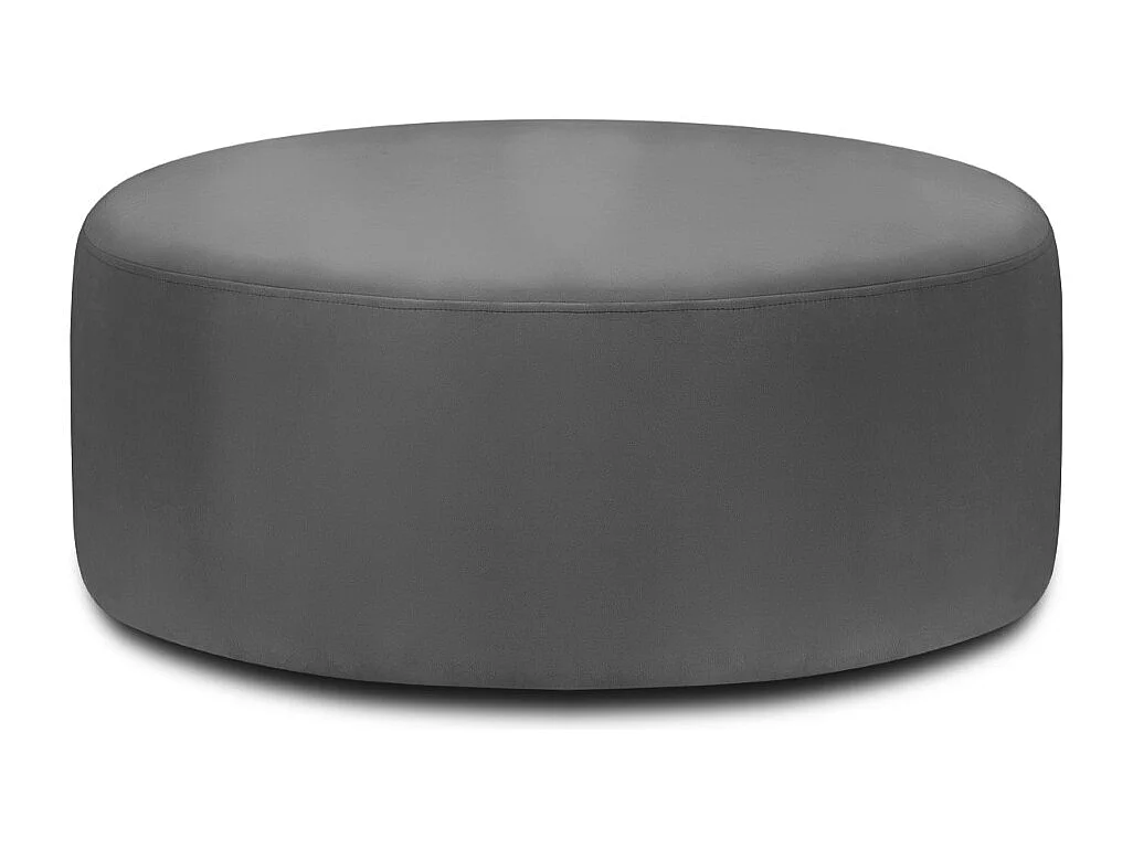 CXL by Christian Lacroix - Puf obrotowy, "Adam" welur, szary ciemny - 80x80x36cm 3740280 - obrazek 1