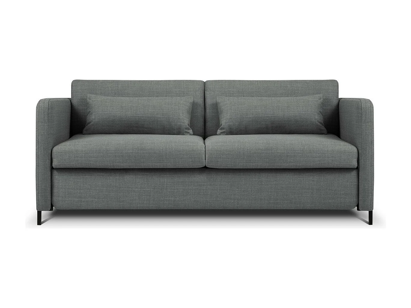 CXL by Christian Lacroix - Sofa z funkcją spania, "Yanis" 2 miejsca tkanina strukturalna, szary - 182x102x80cm 3740644 - obrazek 1