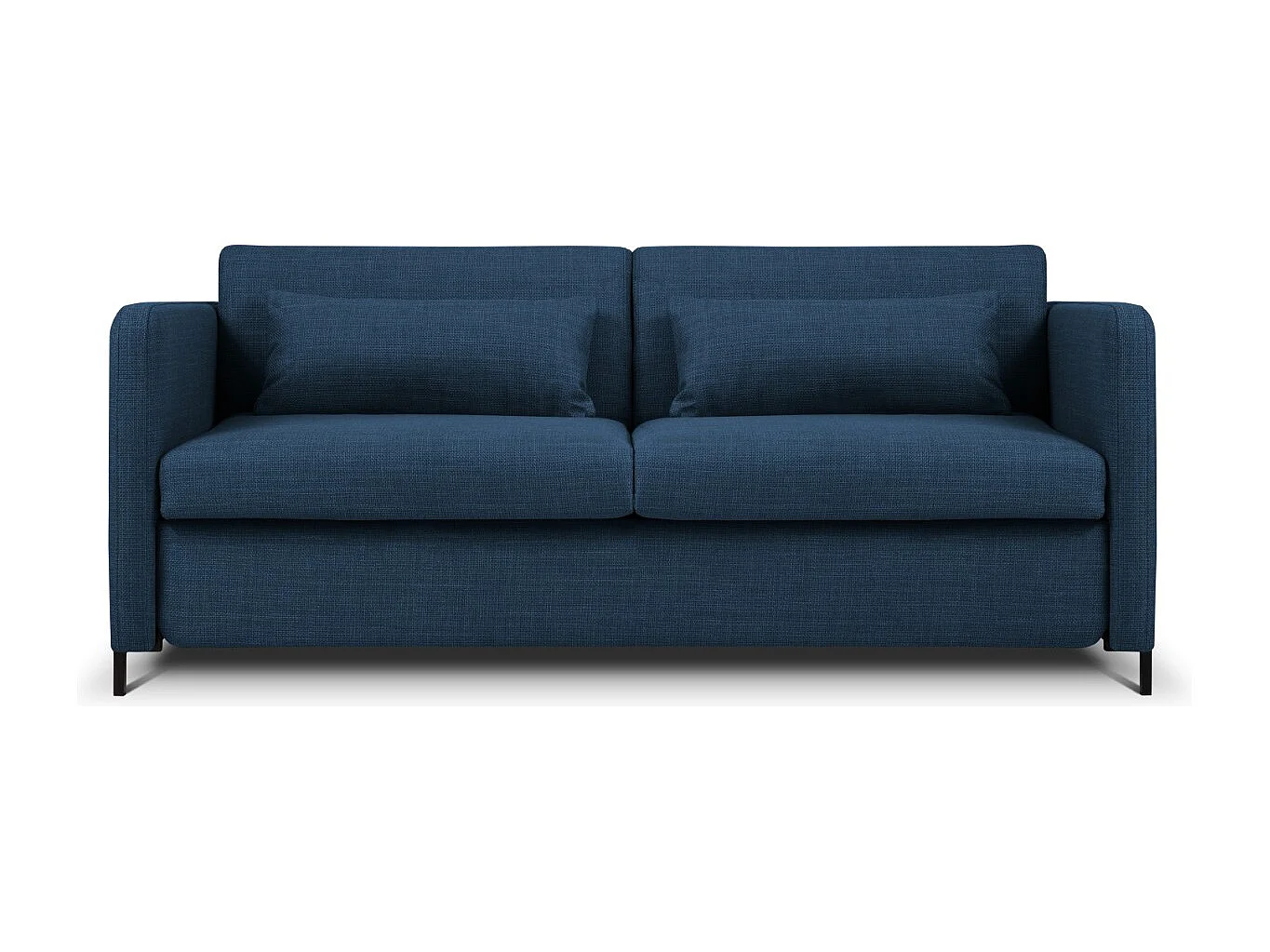 CXL by Christian Lacroix - Sofa z funkcją spania, "Yanis" 2 miejsca tkanina strukturalna, niebieski - 182x102x80cm 3740678 - obrazek 1
