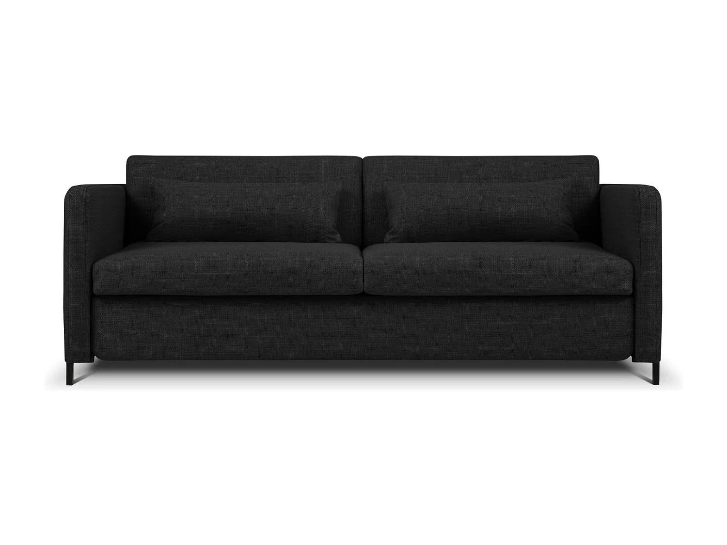 CXL by Christian Lacroix - Sofa z funkcją spania, "Yanis" 3 miejsca tkanina strukturalna, szary ciemny - 202x102x80cm 3740763 - obrazek 1