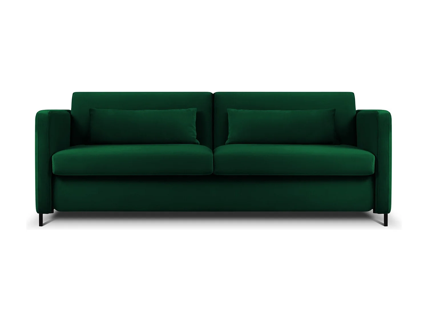CXL by Christian Lacroix - Sofa z funkcją spania, "Yanis" 3 miejsca welur, zielony butelkowy - 202x102x80cm 3740799 - obrazek 1