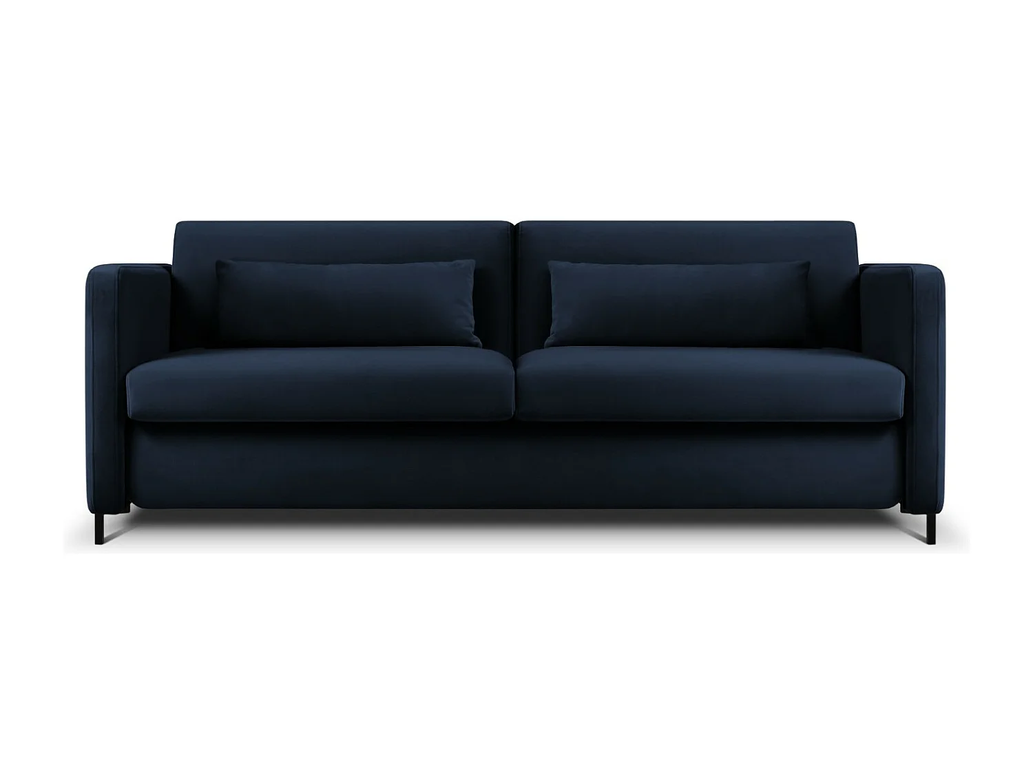 CXL by Christian Lacroix - Sofa z funkcją spania, "Yanis" 3 miejsca welur, błękit królewski - 202x102x80cm 3740826 - obrazek 1