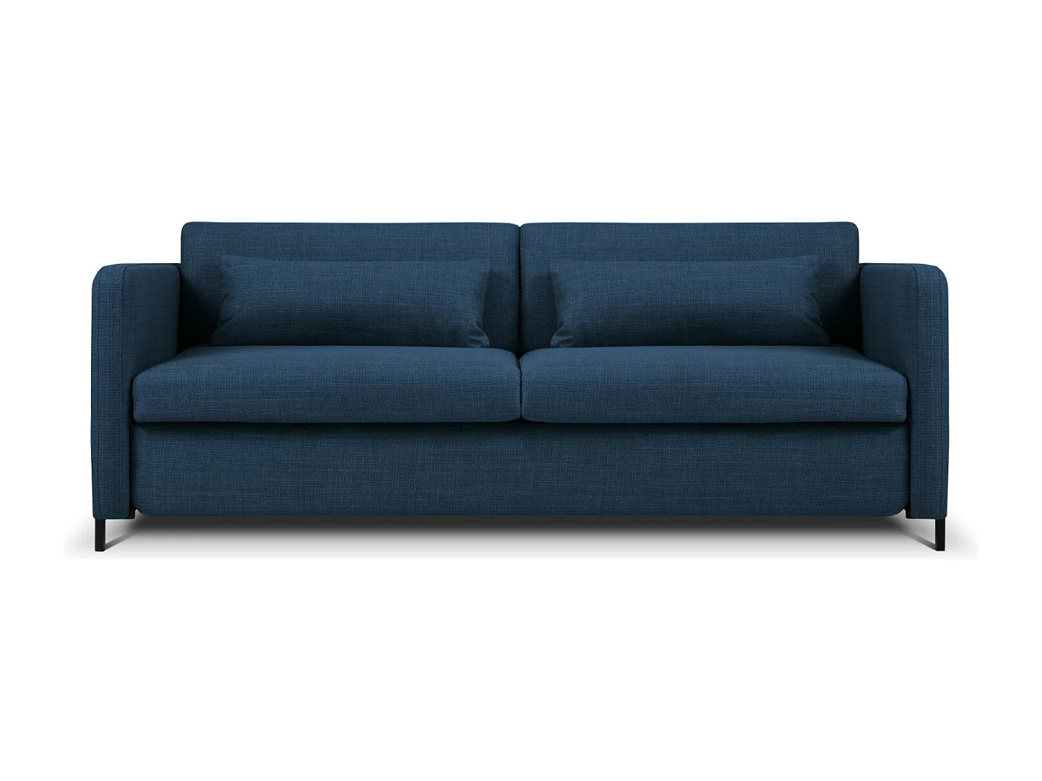CXL by Christian Lacroix - Sofa z funkcją spania, "Yanis" 3 miejsca tkanina strukturalna, niebieski - 202x102x80cm 3740843 - obrazek 1
