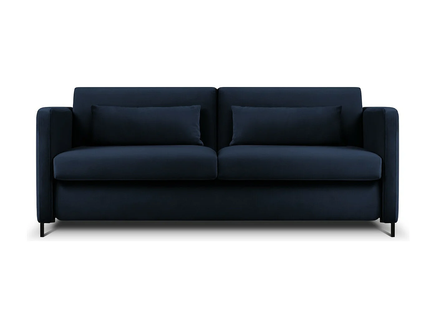 CXL by Christian Lacroix - Sofa z funkcją spania, "Yanis" 2 miejsca welur, błękit królewski - 182x102x80cm 3740852 - obrazek 1