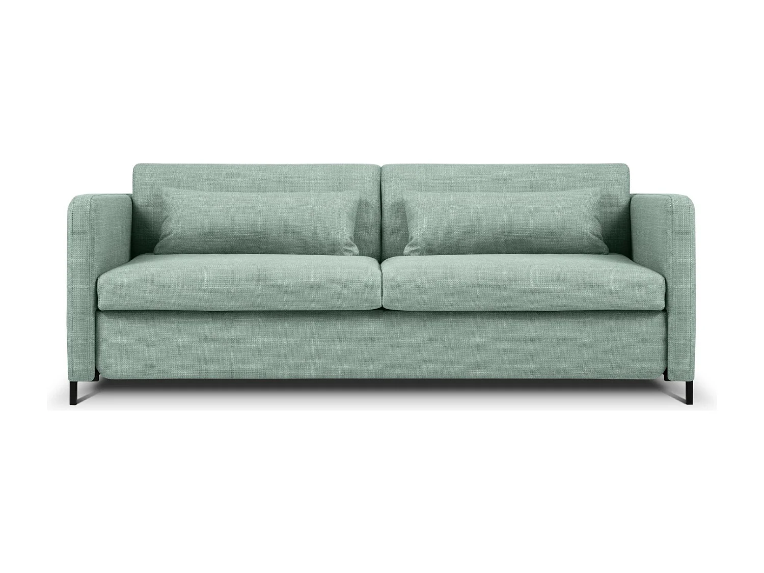 CXL by Christian Lacroix - Sofa z funkcją spania, "Yanis" 3 miejsca tkanina strukturalna, miętowy - 202x102x80cm 3740851 - obrazek 1