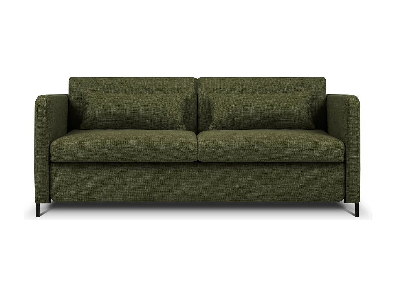 CXL by Christian Lacroix - Sofa z funkcją spania, "Yanis" 2 miejsca tkanina strukturalna, zielony - 182x102x80cm 3740858 - obrazek 1