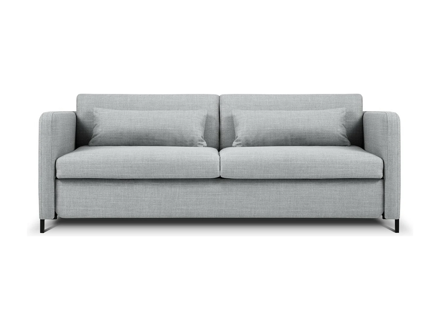 CXL by Christian Lacroix - Sofa z funkcją spania, "Yanis" 3 miejsca tkanina strukturalna, szary jasny - 202x102x80cm 3740876 - obrazek 1
