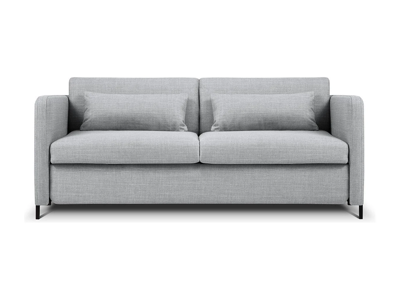 CXL by Christian Lacroix - Sofa z funkcją spania, "Yanis" 2 miejsca tkanina strukturalna, szary jasny - 182x102x80cm 3740879 - obrazek 1