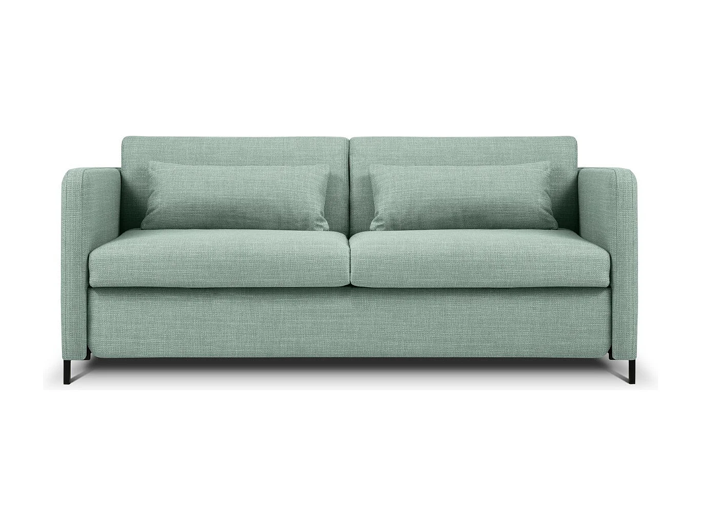 CXL by Christian Lacroix - Sofa z funkcją spania, "Yanis" 2 miejsca tkanina strukturalna, miętowy - 182x102x80cm 3740988 - obrazek 1