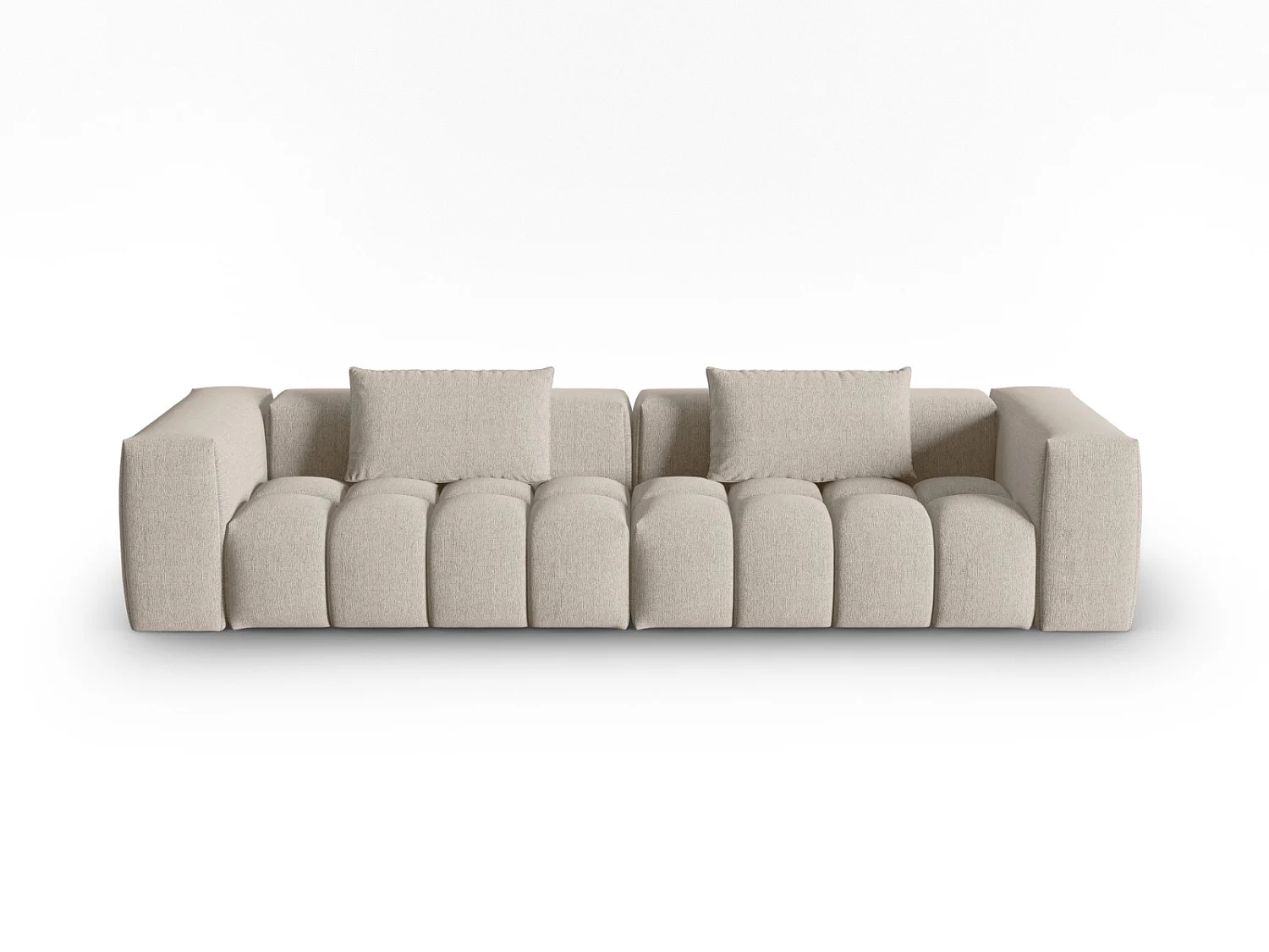 CXL by Christian Lacroix - Sofa modułowa, "Lorella" 5 miejsc tkanina strukturalna, piasek - 290x85x70cm 3742646 - obrazek 1