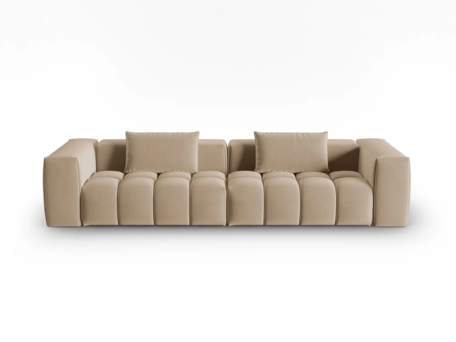 CXL by Christian Lacroix - Sofa modułowa, "Lorella" 5 miejsc welur, piasek - 290x85x70cm 3742693 - obrazek 1