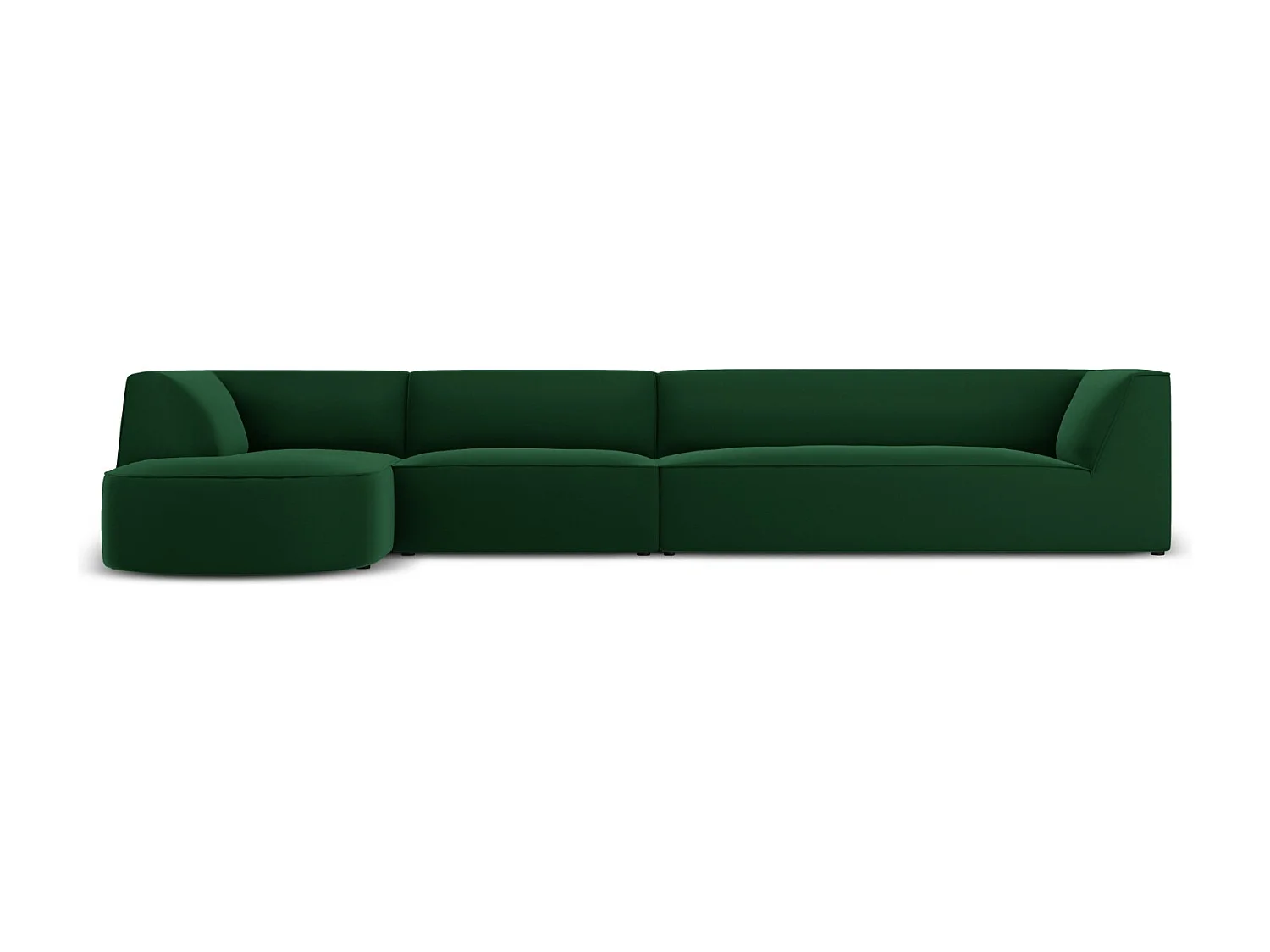 CXL by Christian Lacroix – Narożnik lewy, „Charles” 5 miejsc welur, zielony – 366x180x69cm 3742715