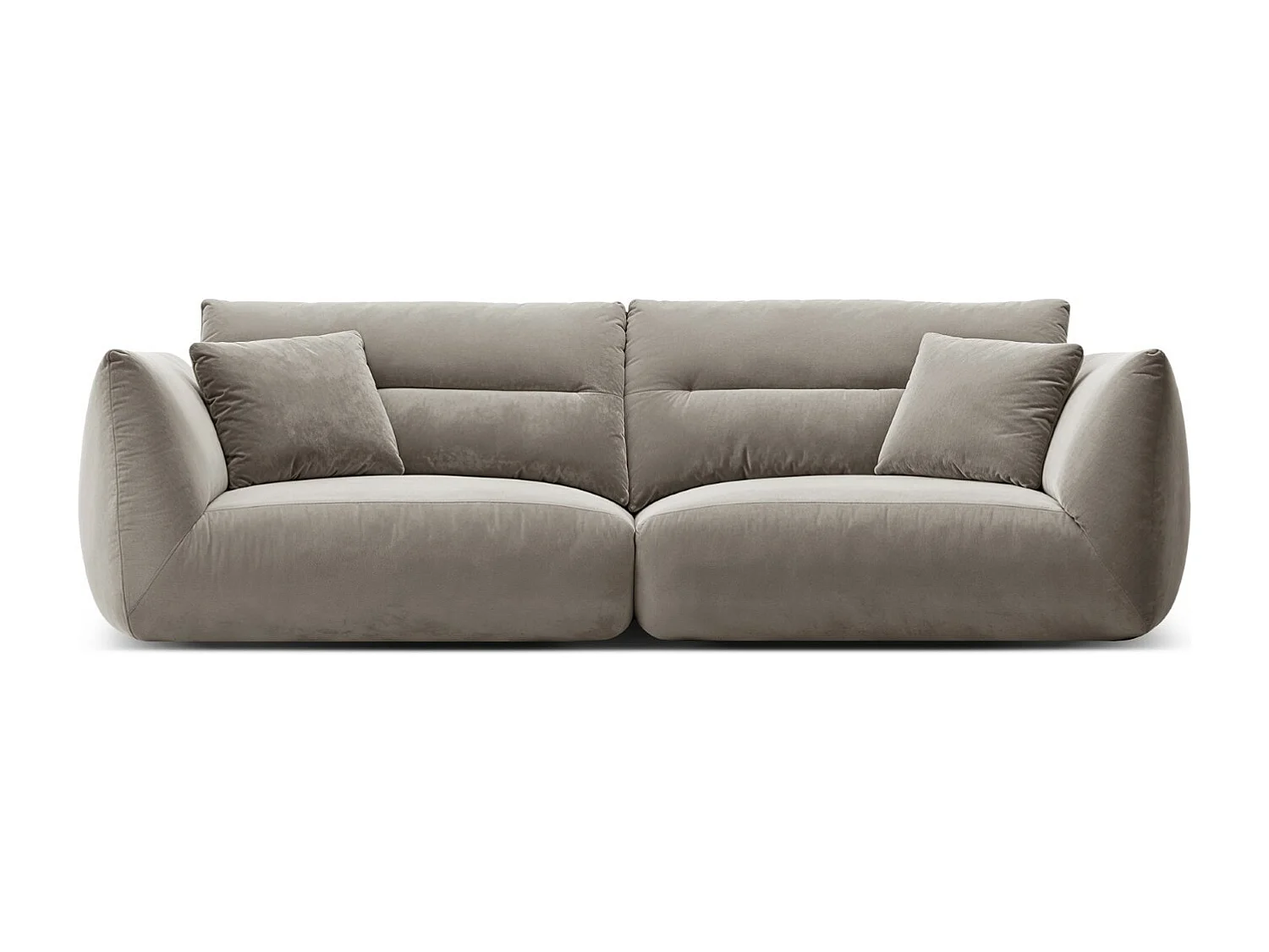 CXL by Christian Lacroix - Sofa modułowa, "Maurie" 4 miejsca welur, beton - 264x107x90cm 3742718 - obrazek 1