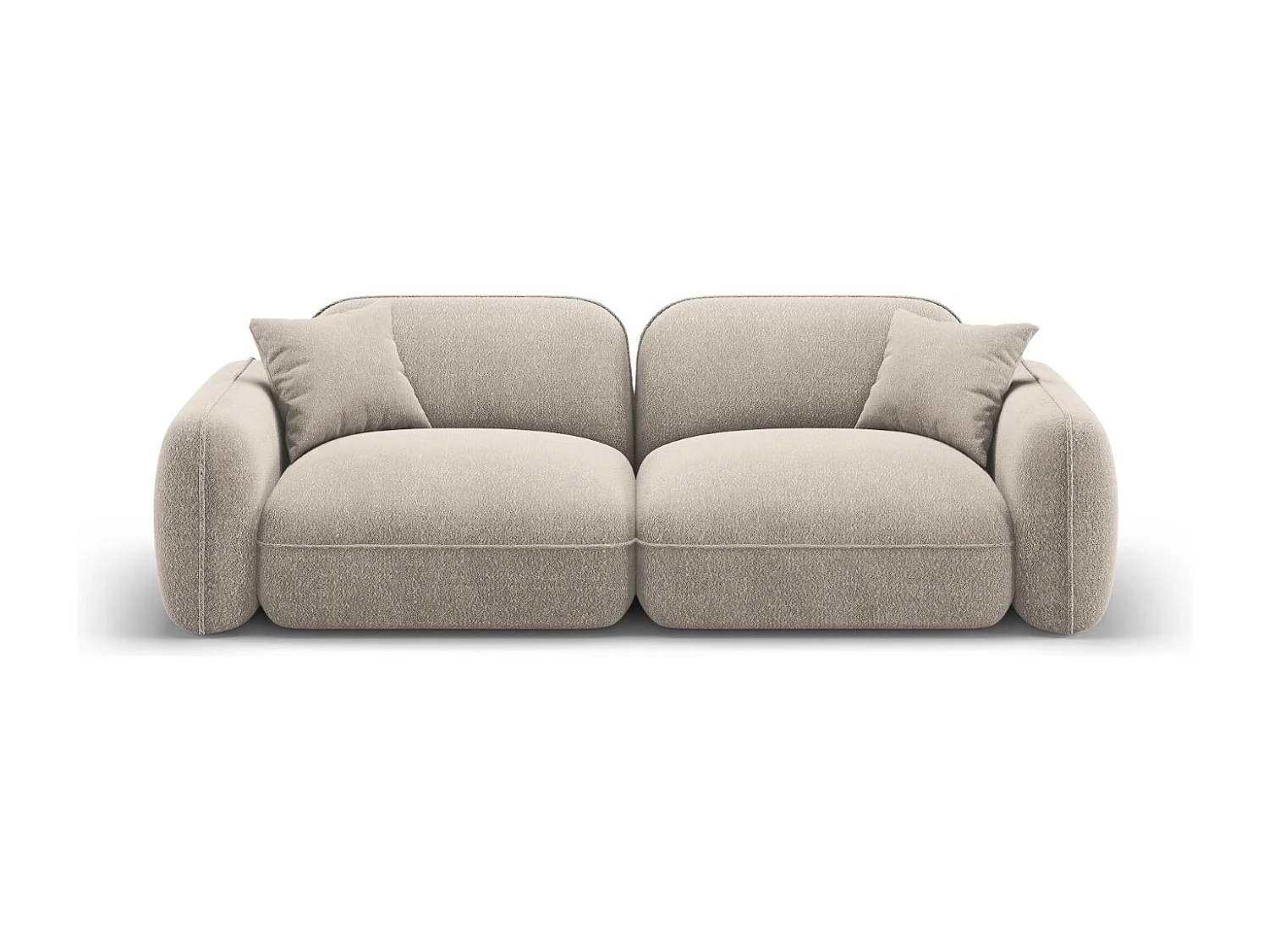 CXL by Christian Lacroix - Sofa modułowa, "Lucien" 3 miejsca welur, beż ciemny - 230x90x70cm 3742793 - obrazek 1