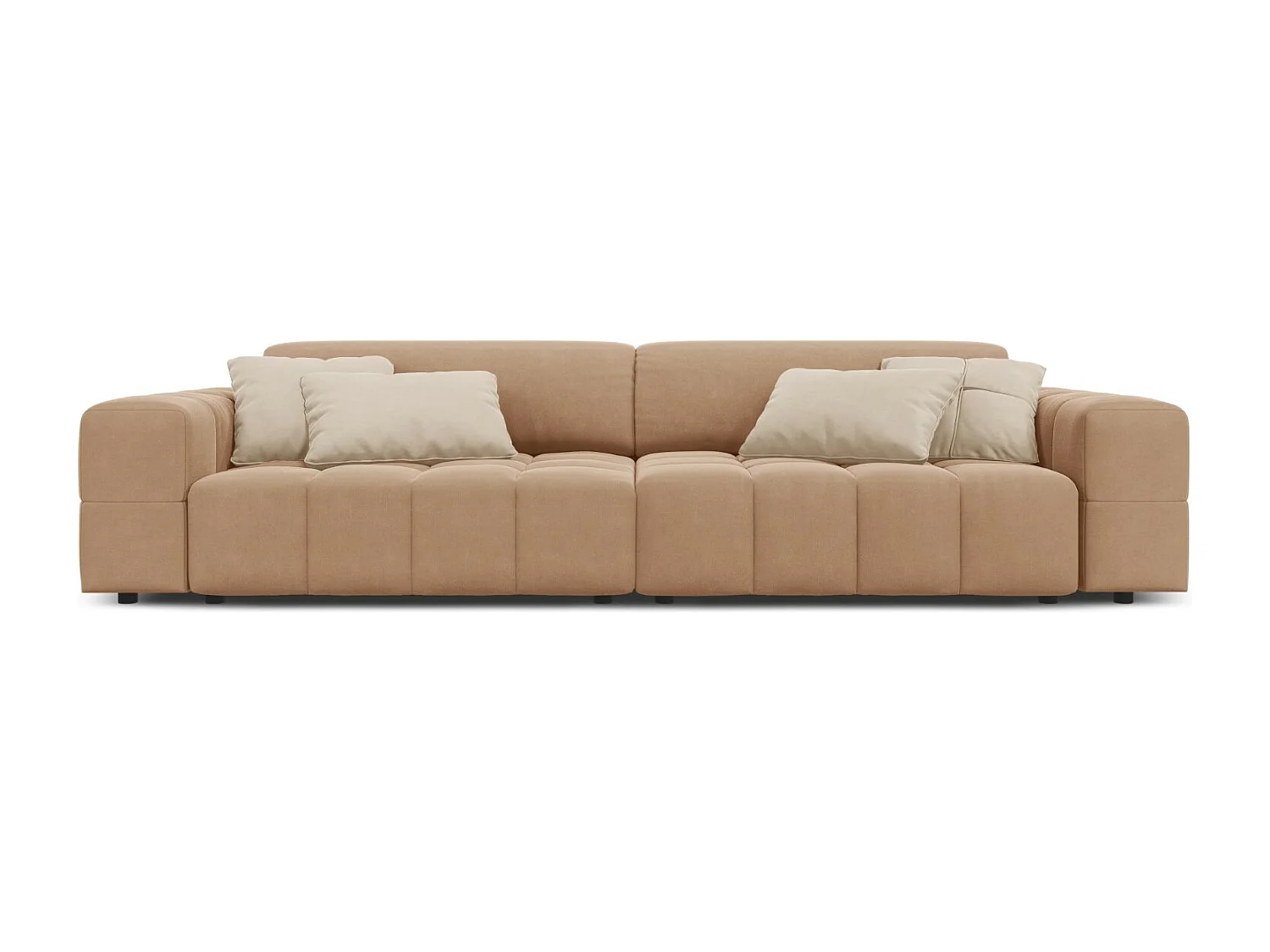 CXL by Christian Lacroix - Sofa, "Luc" 4 miejsca welur, beż ciemny - 244x102x70cm 3742820 - obrazek 1