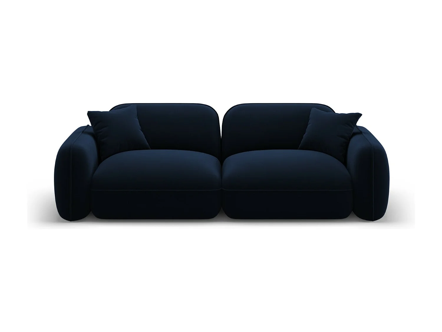 CXL by Christian Lacroix - Sofa modułowa, "Lucien" 3 miejsca welur, błękit królewski - 230x90x70cm 3742904 - obrazek 1