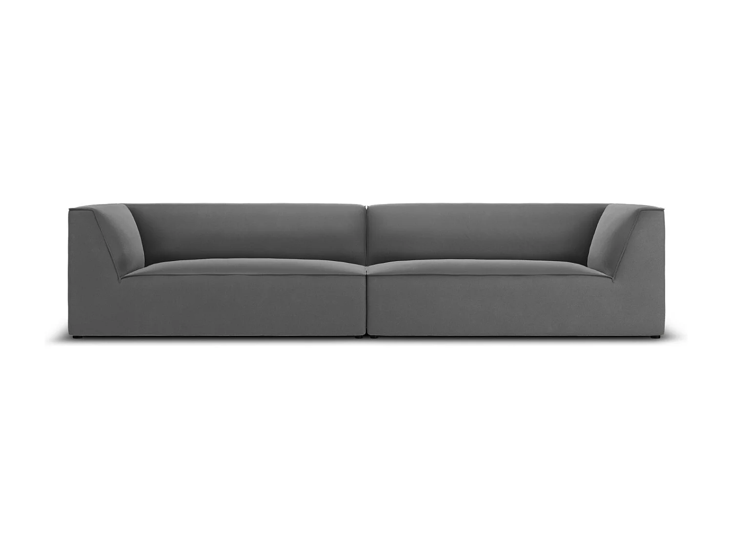 CXL by Christian Lacroix - Sofa, "Charles" 4 miejsca welur, szary ciemny - 302x93x69cm 3742964 - obrazek 1