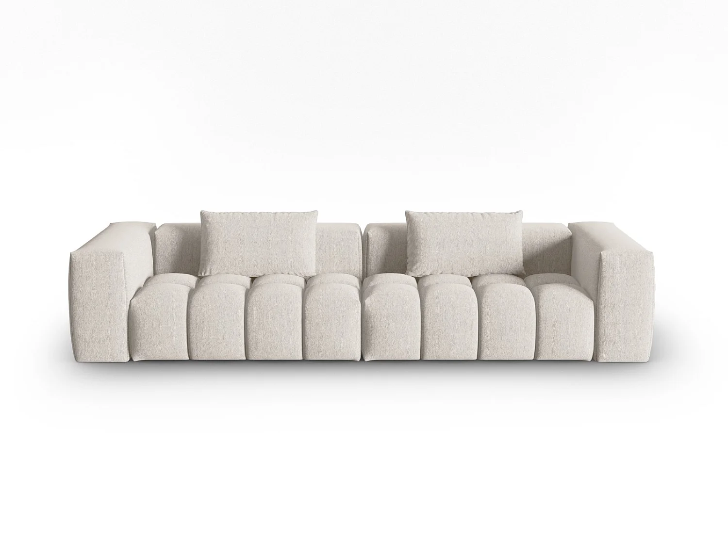 CXL by Christian Lacroix - Sofa modułowa, "Lorella" 5 miejsc tkanina strukturalna, beż - 290x85x70cm 3742982 - obrazek 1