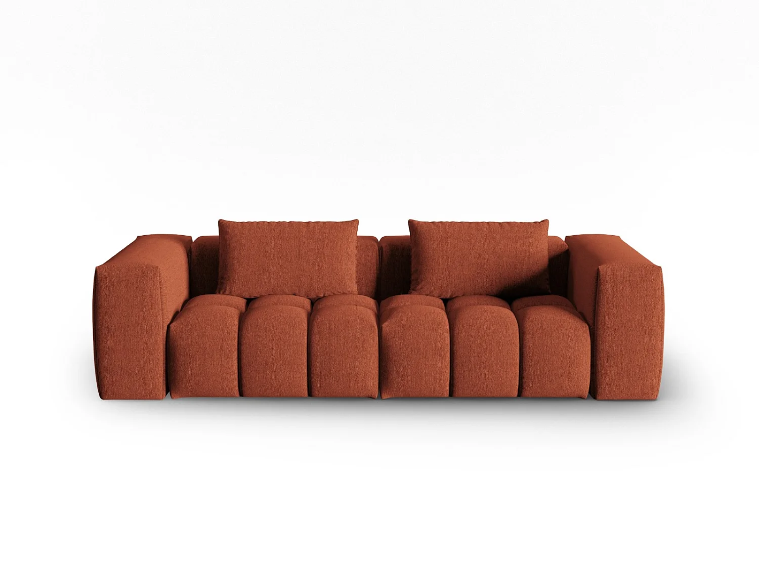 CXL by Christian Lacroix - Sofa modułowa, "Lorella" 3 miejsca tkanina strukturalna, koral - 230x85x70cm 3743185 - obrazek 1
