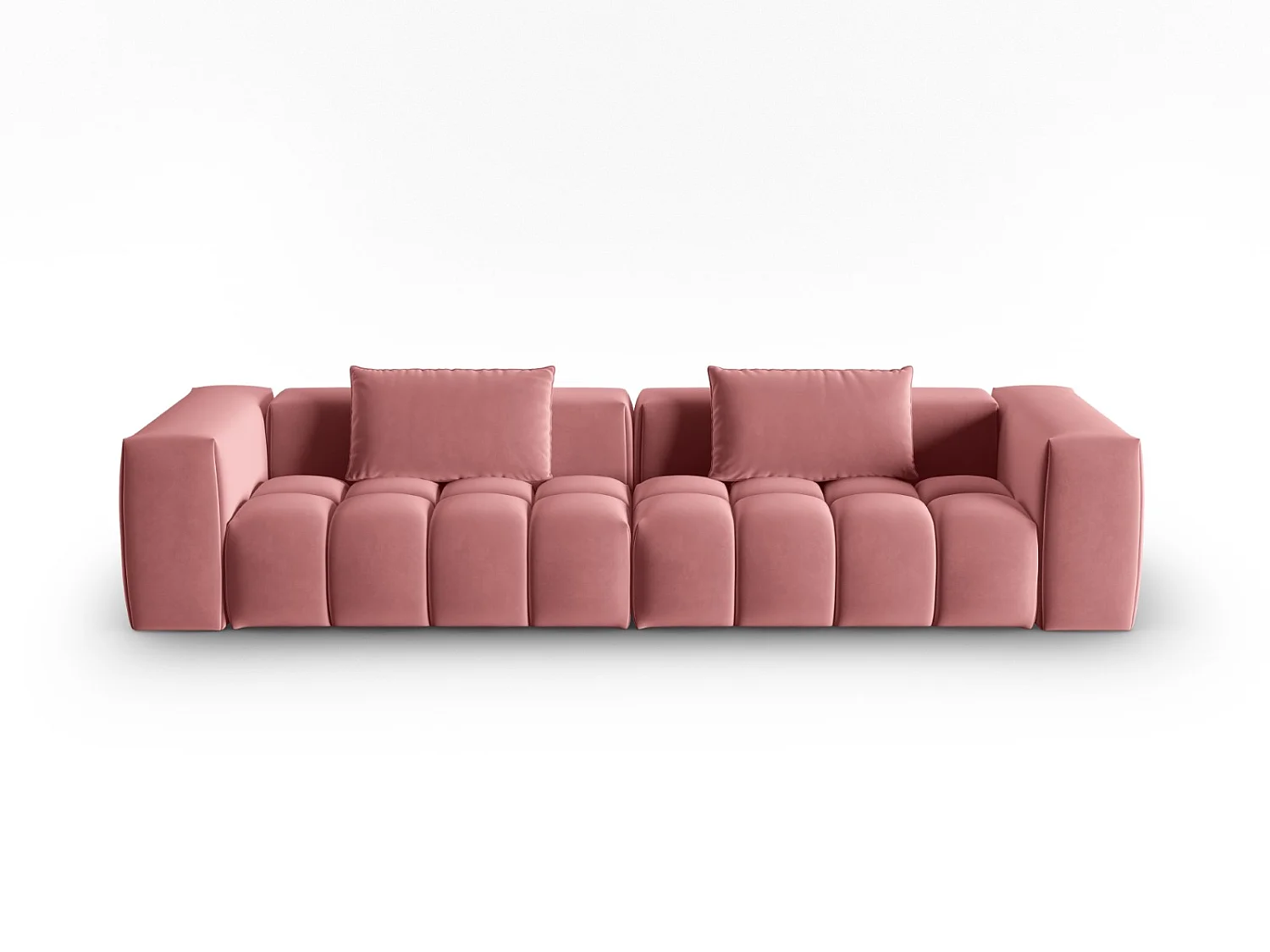 CXL by Christian Lacroix - Sofa modułowa, "Lorella" 5 miejsc welur, łosoś - 290x85x70cm 3743203 - obrazek 1