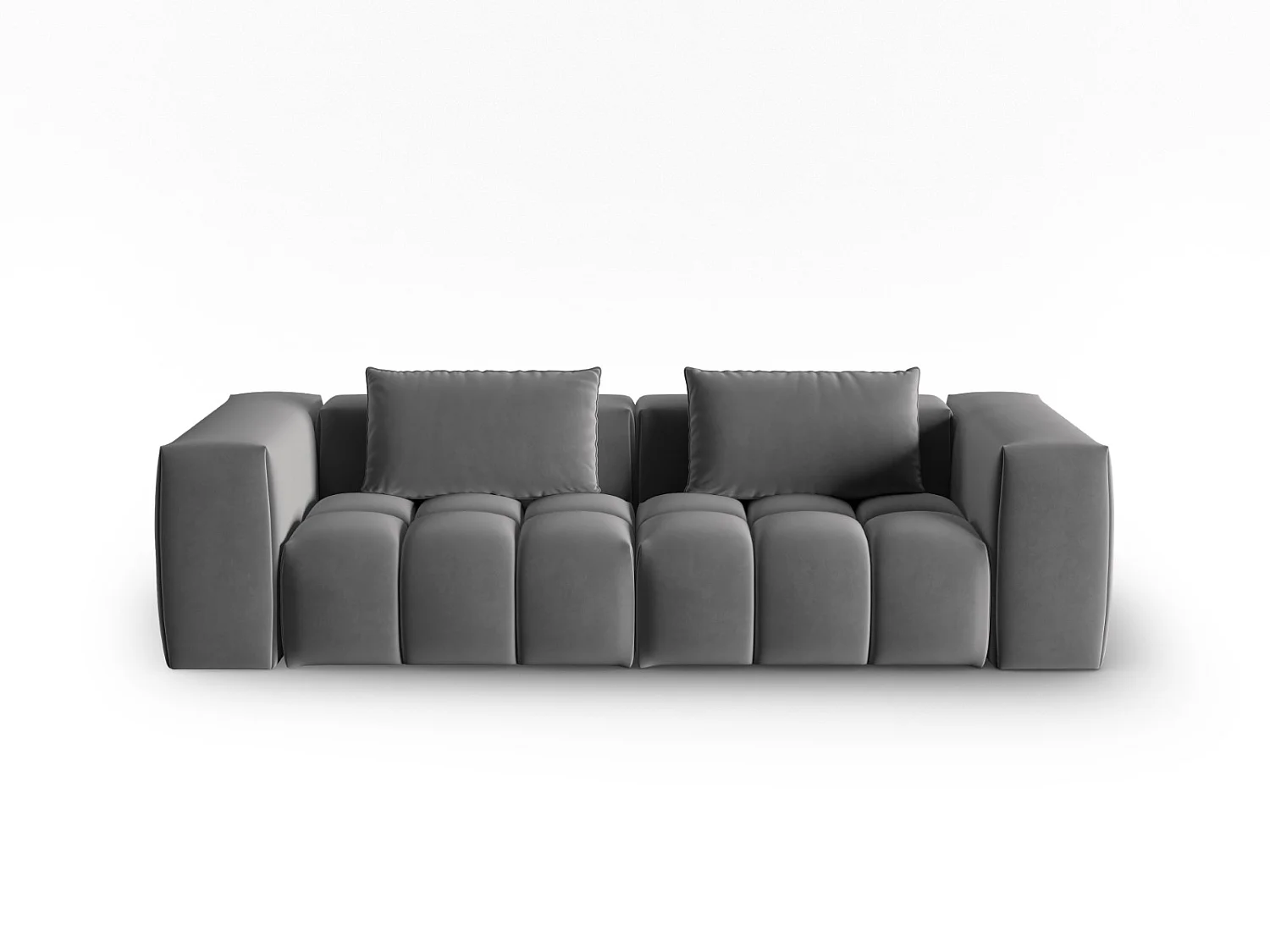 CXL by Christian Lacroix - Sofa modułowa, "Lorella" 3 miejsca welur, cement - 230x85x70cm 3743213 - obrazek 1