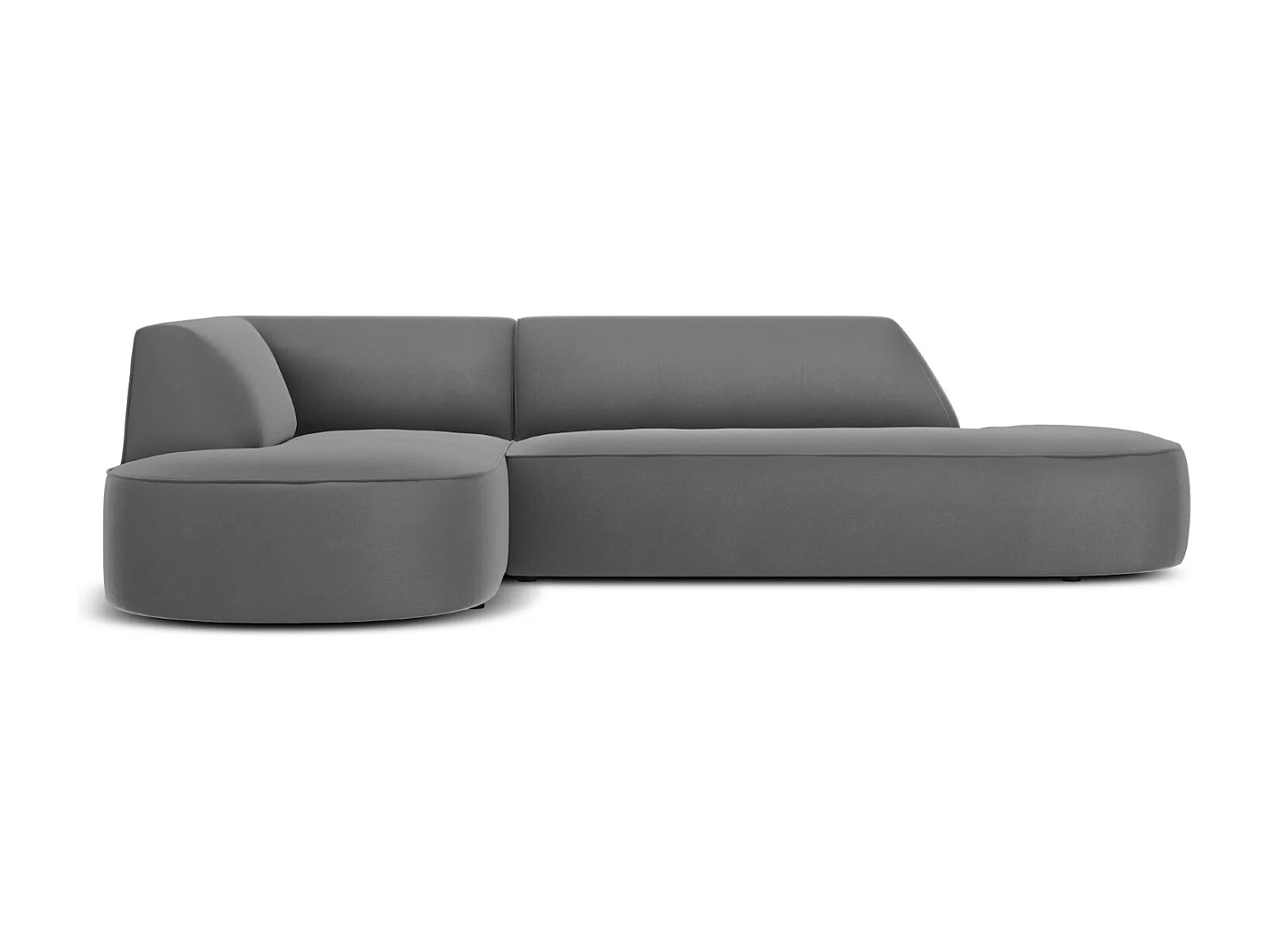 CXL by Christian Lacroix – Narożnik lewy, „Charles” 4 miejsca welur, szary ciemny – 273x180x69cm 3743314