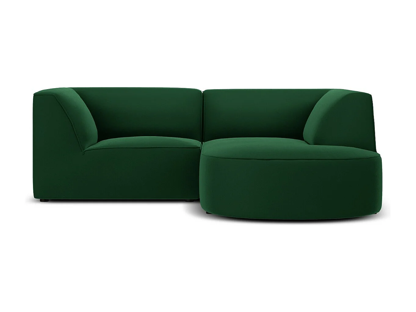 CXL by Christian Lacroix – Narożnik prawy, „Charles” 3 miejsca welur, zielony – 186x180x69cm 3743398