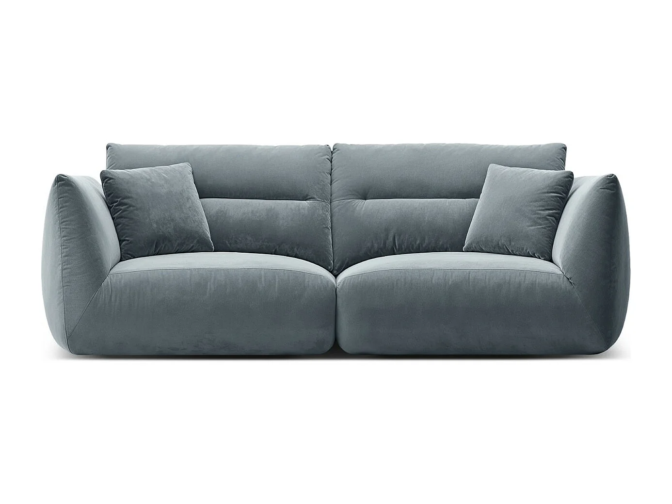 CXL by Christian Lacroix - Sofa modułowa, "Maurie" 3 miejsca welur, niebieski szary - 224x107x90cm 3743409 - obrazek 1