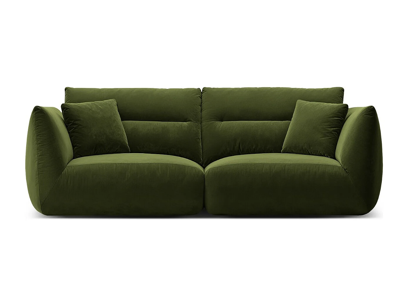 CXL by Christian Lacroix - Sofa modułowa, "Maurie" 3 miejsca welur, zieleń wojskowa - 224x107x90cm 3743417 - obrazek 1