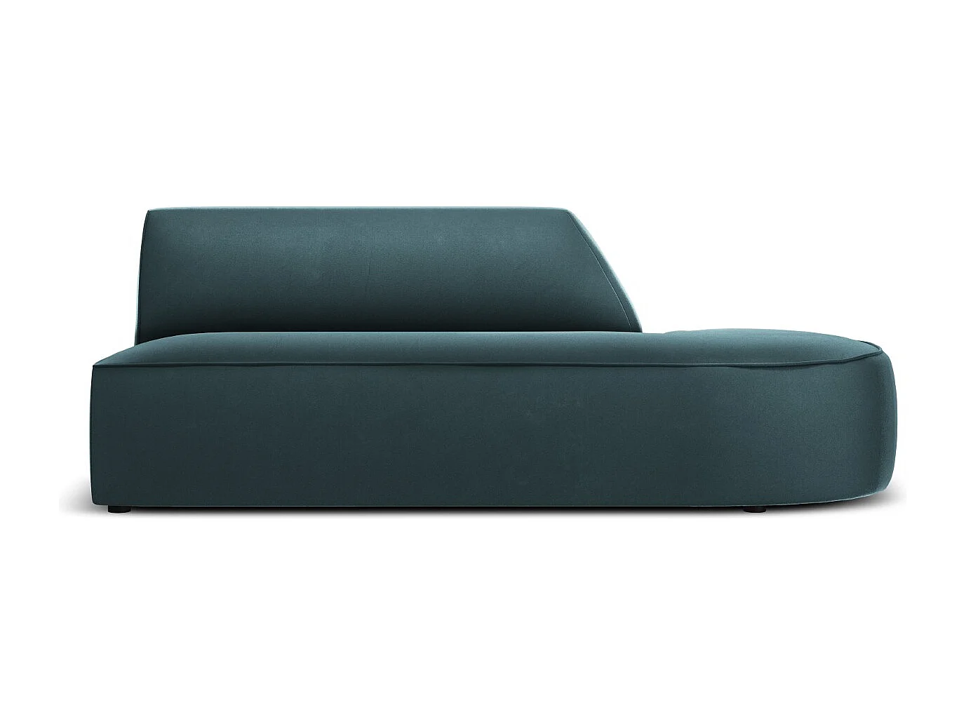 CXL by Christian Lacroix - Sofa modułowa bok prawy, "Charles" 2 miejsca welur, niebieski - 181x93x69cm 3743441 - obrazek 1